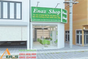 Thiết kế cửa hàng thực phẩm chức năng Enaz Food tại Q.Phú Nhận TPHCM