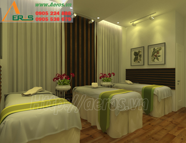 Hình ảnh thiết kế thi công nội thất spa anh Trung ở quận Gò Vấp, TPHCM