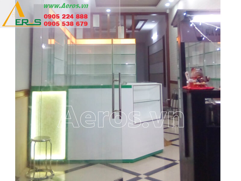 Hình ảnh Aeros thi công nội thất nhà thuốc tây Thiên Ân ở tại quận Tân Phú, TPHCM