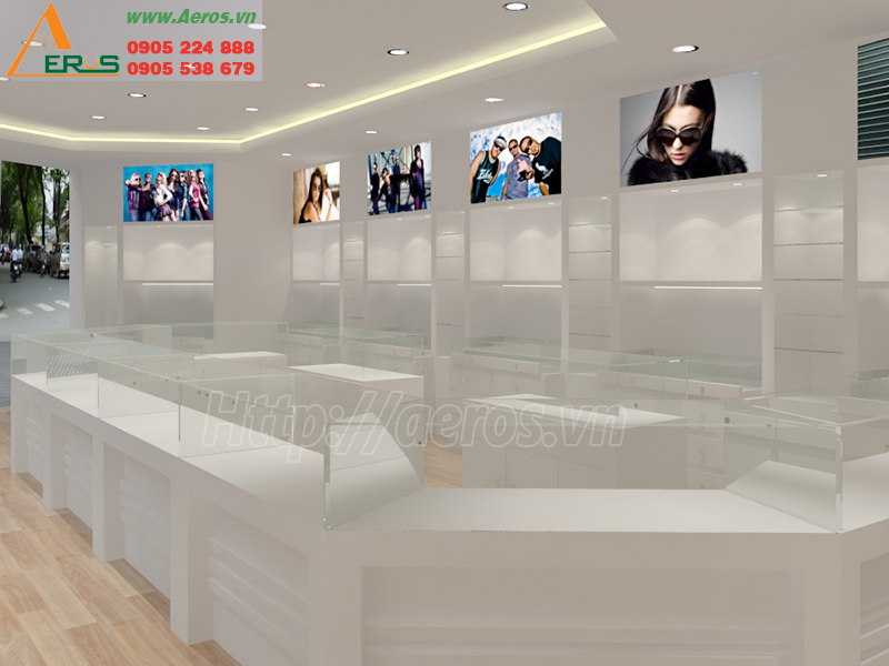 Hình ảnh thiết kế cửa hàng mắt kính ace ở quận Tân Bình, TPHCM