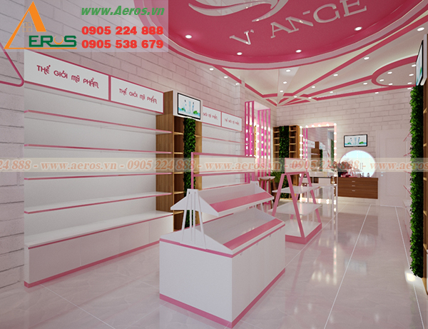 Hình ảnh thiết kế shop mỹ phẩm chị Vy tại Lâm Đồng