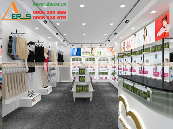 Hình ảnh thiết kế shop mỹ phẩm Macy ở quận Tân Bình, TPHCM