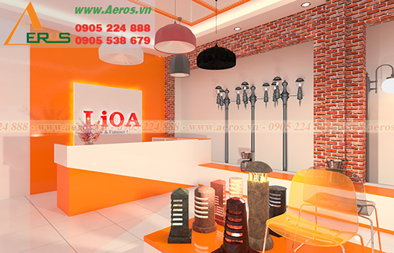 thiết kế nội thất showroom Lioa 