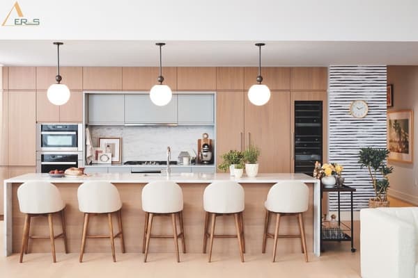 Hình ảnh dự án TOP 15+ Mẫu Decor Phòng Bếp Đẹp - Xu Hướng Mới Nhất 2023. Phòng bếp là nơi ấm cúng nhất trong mỗi nhà, là nơi mang lại những bữa ăn hạnh phúc  sau một ngày làm việc và học tập. Nhưng không phải ai cũng có thể decor phòng bếp sao cho đẹp và ấn tượng. Hãy cùng AEROS tham khảo ngay bài viết sau nhé!