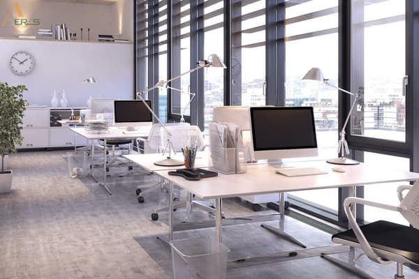 Hình ảnh dự án 8+ Lợi Ích Của Văn Phòng Hiện Đại Cho Doanh Nghiệp - AEROS. Xây dựng văn phòng hiện đại giúp tối ưu hóa không gian cũng như chi phí cho doanh nghiệp, tạo không gian mở linh hoạt. Cùng AEROS tham khảo lợi ích của văn phòng hiện đại đối với doanh nghiệp trong bài viết sau nhé!