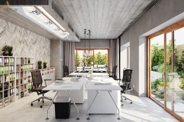 Hình ảnh dự án 10+ Nguyên Lý Thiết Kế Văn Phòng  Làm Việc Hiện Đại Và Sang Trọng - AEROS. Văn phòng làm việc hiện đại và sang trọng không chỉ giúp công việc hiệu quả mà còn nâng tầm thương hiệu công ty của bạn. Cùng AEROS tìm hiểu 10+ nguyên lý thiết kế văn phòng trong bài viết sau nhé!