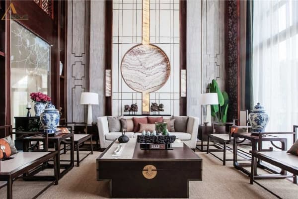 Hình ảnh dự án Thiết Kế Nội Thất Biệt Thự Theo Phong Cách Trung Hoa Sang Trọng. Thiết kế nội thất biệt thự theo phong cách Trung Hoa đang được nhiều gia đình yêu thích bởi nét tinh tế trong từng chi tiết chạm trổ , hoa văn và màu sắc. Cùng AEROS tìm hiểu phong cách nội thất này nhé!