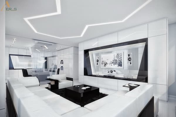 Hình ảnh dự án Phong Cách Nội Thất Hitech - Xu Hướng Vẻ Đẹp Công Nghệ Hot Nhất 2023. Phong cách nội thất Hitech, còn được gọi là High Technology (công nghệ cao). Đây là phong cách thiết kế sử dụng những vật liệu nội thất  hiện đại và sản phẩm công nghệ tiên tiến vào không gian, giúp nâng tầm chất lượng và đẳng cấp của gia chủ. Cùng AEROS tìm hiểu trong bài viết sau nhé!