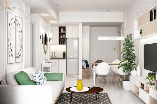 Hình ảnh dự án 9+ Mẫu Thiết Kế Căn Hộ Studio Đẹp Và Hiện Đại Nhất 2023. Căn hộ studio đẹp thông minh - tiện ích đươc nhiều gia chủ trẻ tuổi lựa chọn ngày nay.  Bạn không biết phải thiết kế sao cho phù hợp với căn hộ của mình? Cùng AEROS tham khảo ngay 9+ mẫu thiết kế căn hộ studio đẹp dưới đây nhé!