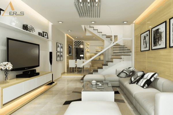 Hình ảnh dự án Thiết kế nội thất nhà phố 30m2 đẹp, hiện đại và tiết kiệm chi phí. Nội thất nhà phố 30m2 hiện đại và tiết kiệm đã trở thành xu hướng cho gia đình và các bạn trẻ ưa chuộng hiện nay. Không chỉ tiết kiệm không gian, được bố trí nội thất thông minh còn mang lại cảm giác thoải mái cho gia chủ. Cùng AEROS tìm hiểu và tham khảo mẫu thiết kế nội thất nhà phố 30m2 qua bài viết dưới đây nhé!