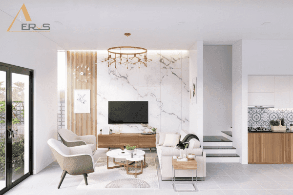 Hình ảnh dự án Mẫu thiết kế nội thất nhà phố 5x20 đẹp, hiện đại nhất 2023. Nội thất nhà phố 5x20 hiện đại, tiện nghi đang là xu hướng thiết kế của nhiều gia đình trẻ hiện nay. Nội thất được bố trí hợp lý sẽ tạo không gian sống thoải mái, rộng rãi. Cùng AEROS tìm hiểu thiết kế nội thất nhà phố 5x20 trong bài viết sau nhé!
