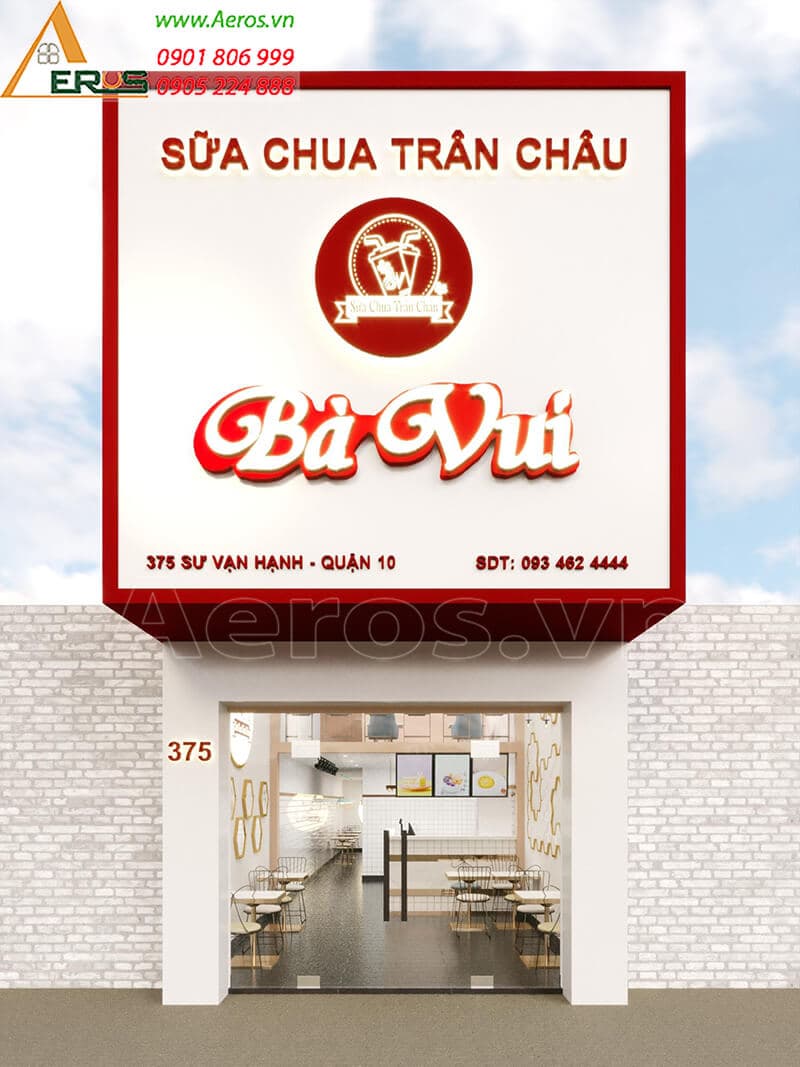 Hình ảnh dự án Thiết kế quán sữa chua trân châu Bà Vui - quận 10. Khám phá chi tiết về dự án Thiết kế quán sữa chua trân châu Bà Vui - quận 10 được thực hiện bởi đội ngũ chuyên gia giàu kinh nghiệm. Dự án này thể hiện sự chuyên nghiệp và chất lượng trong từng công đoạn thực hiện.