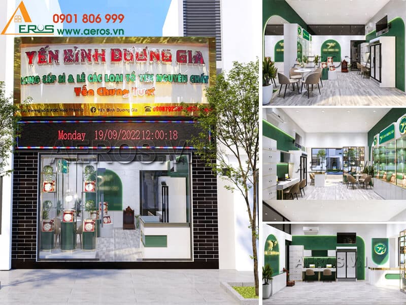 Hình ảnh dự án Thiết kế thi công shop yến sào Bình Dương Gia tại Thủ Dầu Một, Bình Dương. Khám phá chi tiết về dự án Thiết kế thi công shop yến sào Bình Dương Gia tại Thủ Dầu Một, Bình Dương được thực hiện bởi đội ngũ chuyên gia giàu kinh nghiệm. Dự án này thể hiện sự chuyên nghiệp và chất lượng trong từng công đoạn thực hiện.