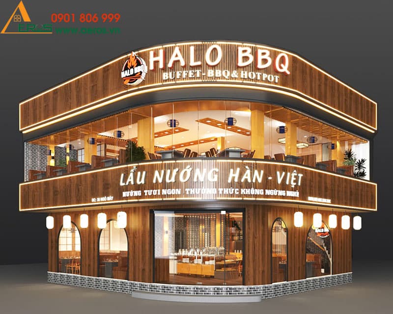 Dự án Aeros Thiết kế thi công nhà hàng lẩu nướng Hàn Quốc HALO BBQ tại Quy Nhơn, Bình Định Hình ảnh dự án Aeros Thiết kế thi công nhà hàng lẩu nướng Hàn Quốc HALO BBQ tại Quy Nhơn, Bình Định. Khám phá chi tiết về dự án Aeros Thiết kế thi công nhà hàng lẩu nướng Hàn Quốc HALO BBQ tại Quy Nhơn, Bình Định được thực hiện bởi đội ngũ chuyên gia giàu kinh nghiệm. Dự án này thể hiện sự chuyên nghiệp và chất lượng trong từng công đoạn thực hiện.