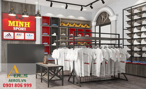 Dự án Thiết kế shop giày thể thao Minh Sport tại Long An Hình ảnh dự án Thiết kế shop giày thể thao Minh Sport tại Long An. Khám phá chi tiết về dự án Thiết kế shop giày thể thao Minh Sport tại Long An được thực hiện bởi đội ngũ chuyên gia giàu kinh nghiệm. Dự án này thể hiện sự chuyên nghiệp và chất lượng trong từng công đoạn thực hiện.