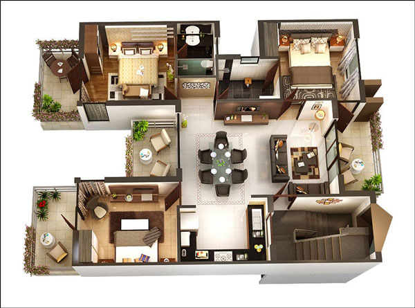 Thiết kế nội thất chung cư 70m2 đẹp đơn giản, hiện đại