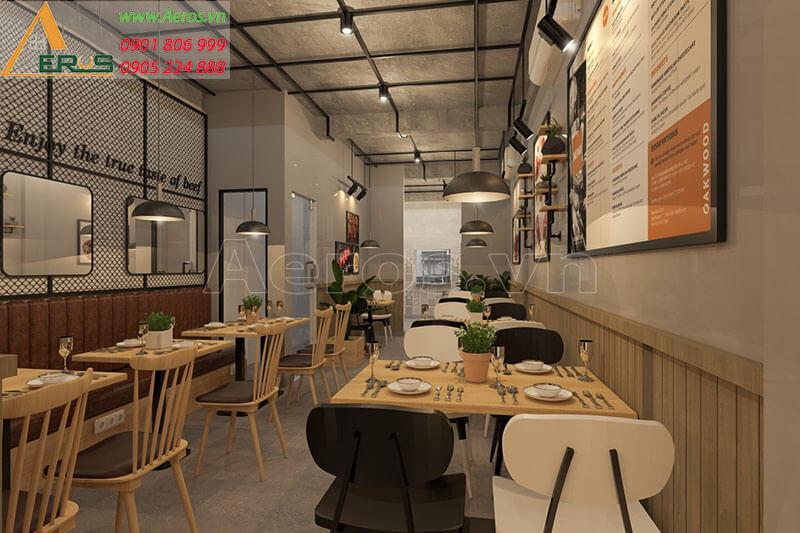 Thiết kế nội thất nhà hàng - Cafe Festina Lente ở Bình Định