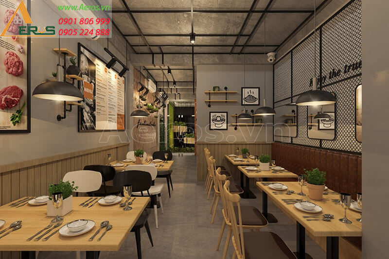 Thiết kế nội thất nhà hàng - Cafe Festina Lente ở Bình Định