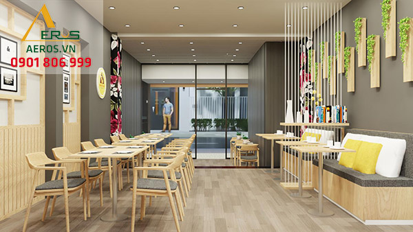 Thiết kế nhà hàng Hàn Quốc của chị Ngọc Lan tại Bình Dương