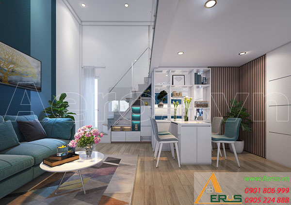 Thiết kế nội thất căn hộ mini 30m2 tại chung cư D - One, Gò Vấp của anh Minh