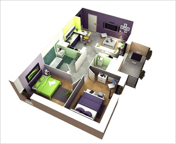 10 thiết kế nội thất chung cư 67m2 được yêu thích nhất