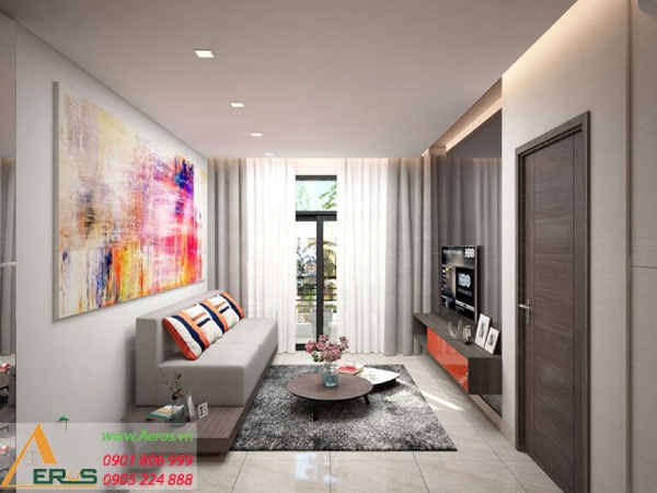 Thiết kế căn hộ 40m2 2 phòng ngủ ở chung cư Hà Đô Centrosa Garden