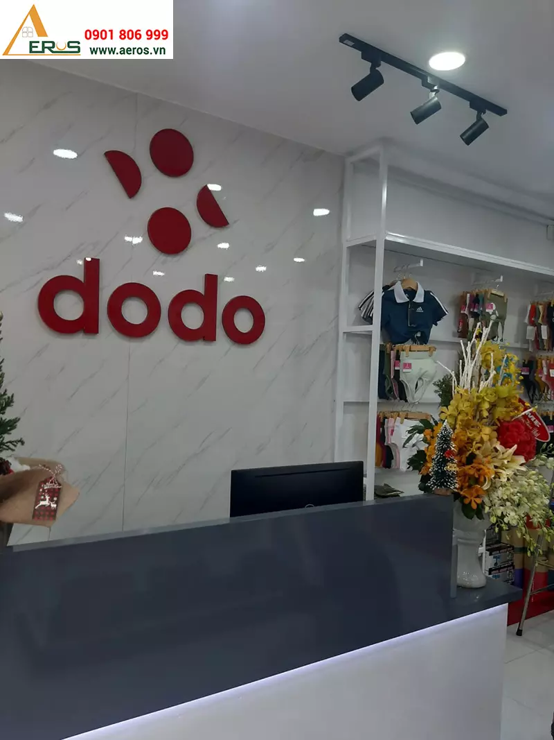 Thi công shop thời trang Dodo Activewear quận Tân Phú