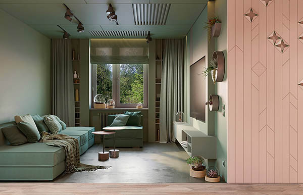 Thiết kế nội thất đẹp cho phòng khách màu xanh lá cây trong năm 2024 đã trở thành xu hướng phổ biến tại Việt Nam. Khi thiết kế phòng khách, màu xanh lá cây sẽ được sử dụng như một yếu tố chính để tạo nên sự cân bằng, thăng hoa. Với các trang trí tinh tế, đồ nội thất đẹp mắt, bạn có thể tạo ra một không gian phòng khách lý tưởng cho cả gia đình và khách mời.