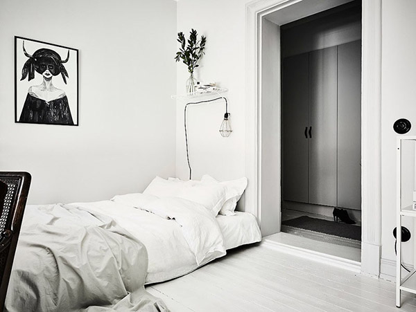 phòng ngủ phong cách Scandinavia