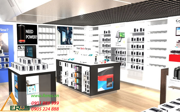 Thiết kế cửa hàng phụ kiện điện thoại