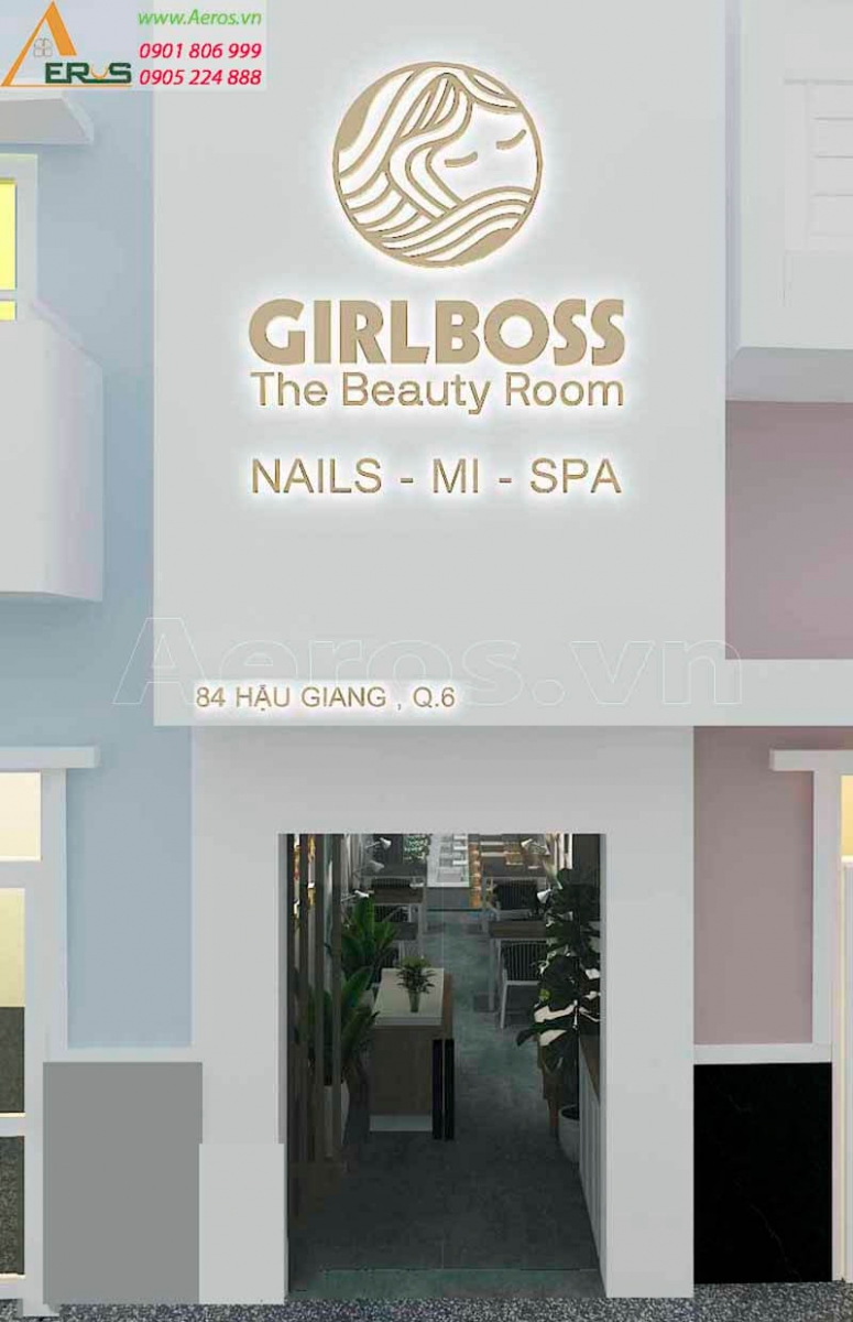 Thiết kế tiệm nail GirlBoss tại quận 6