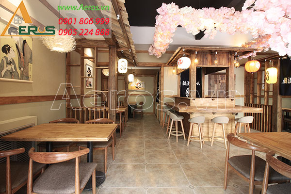 Thiết kế nội thất nhà hàng Nhật Bản