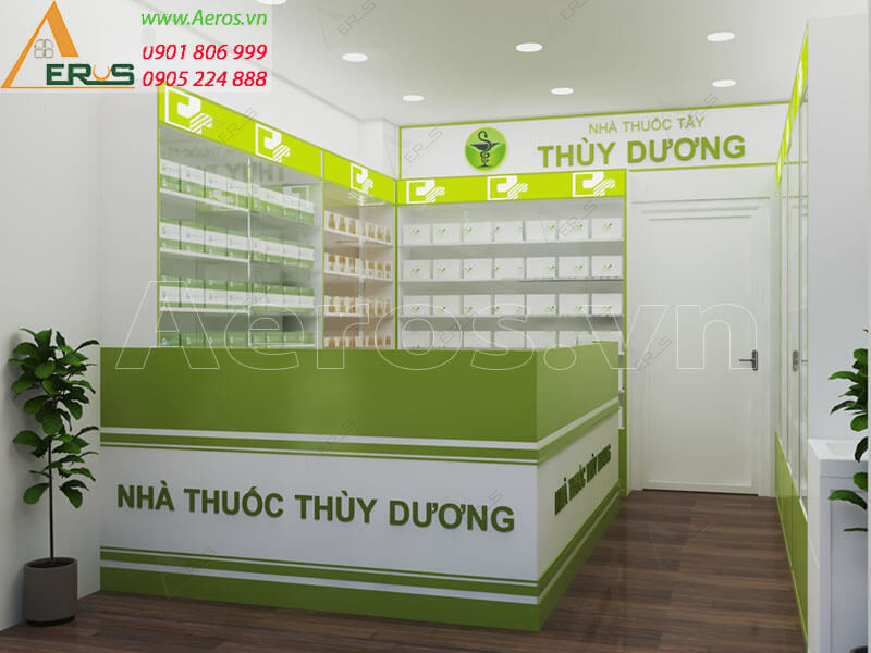 Hình ảnh thiết kế nhà thuốc tây GPP Thùy Dương tại quận Bình Tân, TPHCM