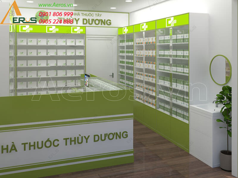 Hình ảnh thiết kế nhà thuốc tây GPP Thùy Dương tại quận Bình Tân, TPHCM