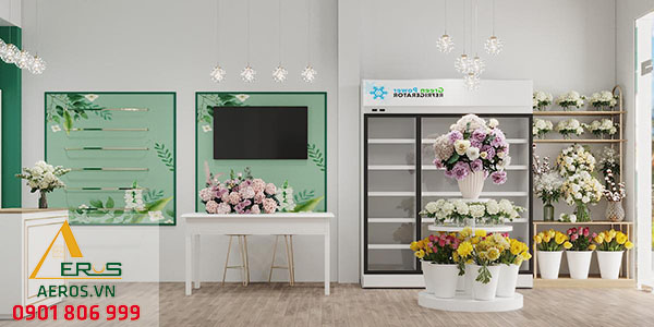 Thiết kế nội thất shop hoa DP Flower tại Gò Vấp