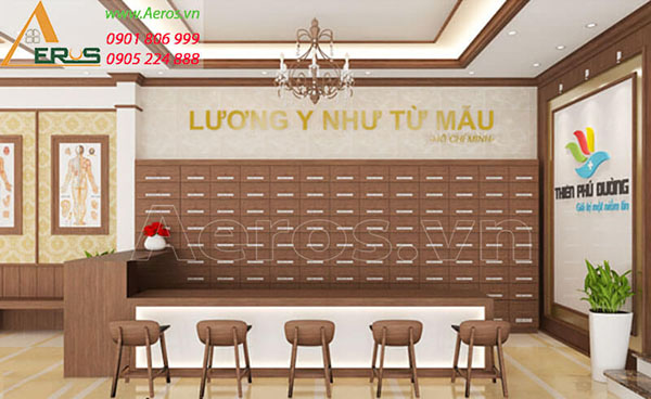 Thiết kế phòng khám đông y THiên Phú Đường tại Hà Nội