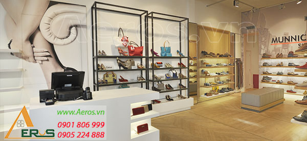 Thiết kế cửa hàng giày dép Mun Nichs tại quận 6, tp.hcm