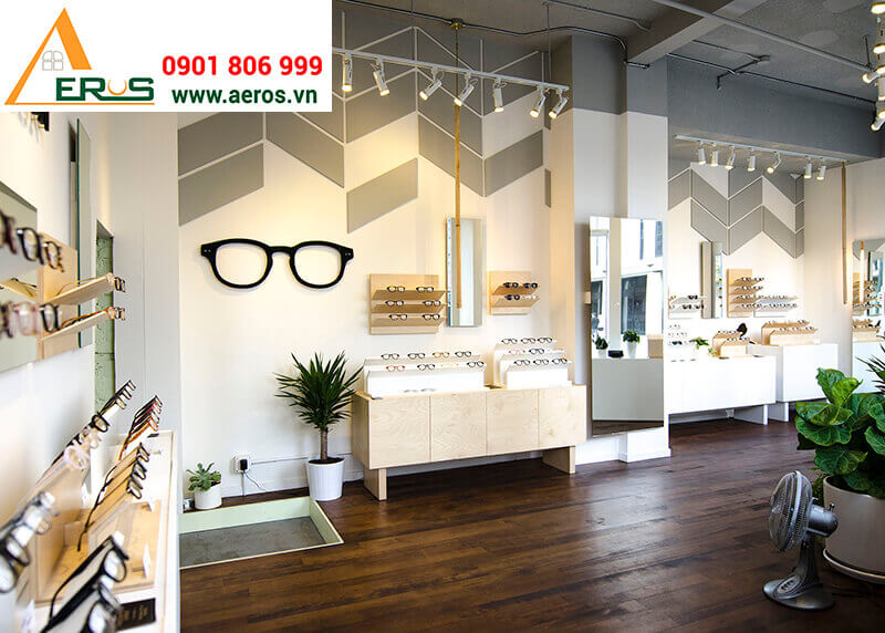 thiết kế cửa hàng mắt kính