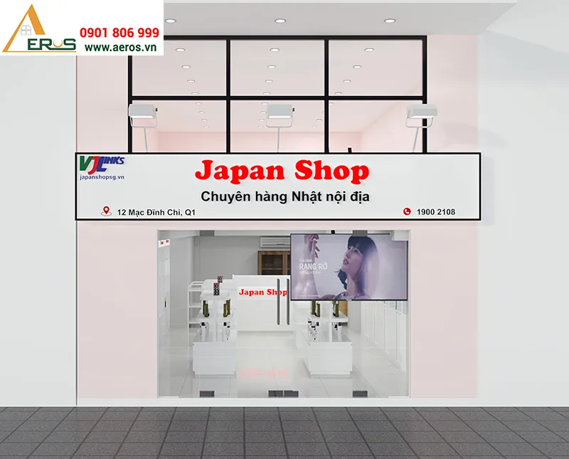 Thiết kế shop mỹ phẩm Japan tại quận 1