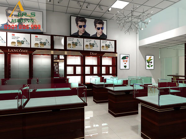 Thiết kế shop Thế giới kính của anh Luân tại quận 8