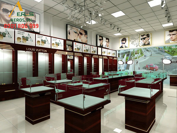 Thiết kế shop Thế giới kính của anh Luân tại quận 8