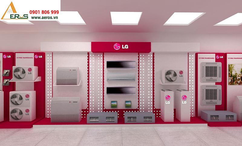 Thiết kế showroom điện máy LG tại quận Phú Nhuận, TP.HCM