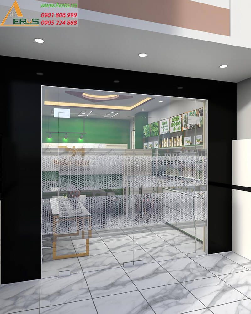 Thiết kế nội thất showroom thực phẩm chức năng Bảo Hân tại quận 8, TP.HCM