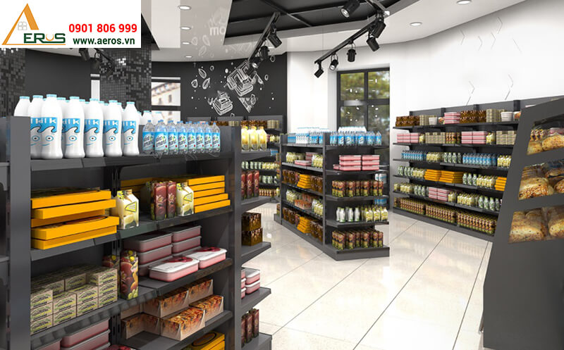 Thiết kế nội thất siêu thị mini Fresh tại quận Bình Tân, TP.HCM