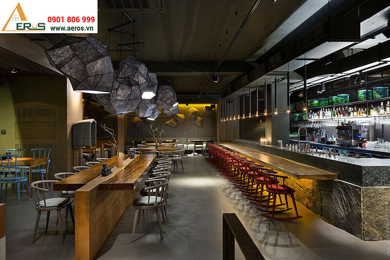 Thiết kế thi công nội thất nhà hàng của anh Huy tại quận Phú Nhuận, TP.HCM