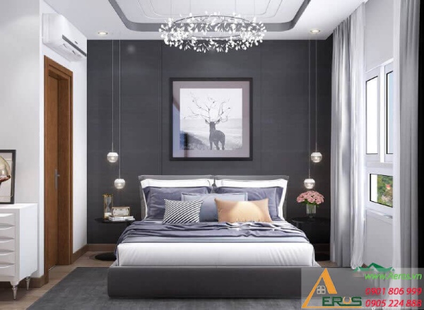 Thiết kế nội thất căn hộ 40m2 2 phòng ngủ Ihome quận Gò Vấp