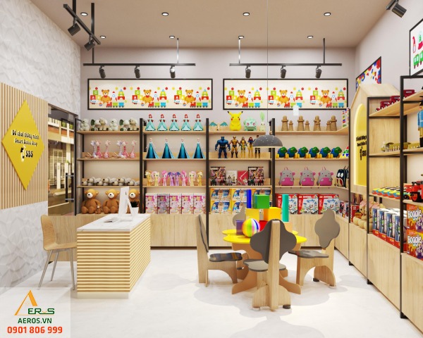 Thiết kế shop đồ chơi thông minh của anh Thuận tại Bình Tân