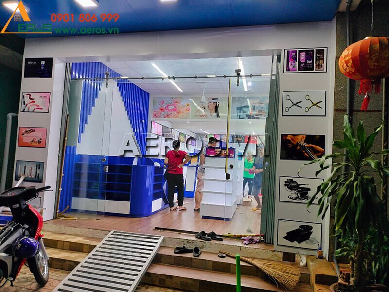 Thi công hoàn thiện cửa hàng mỹ phẩm, phụ kiện Thịnh Phát tại Bình Phước
