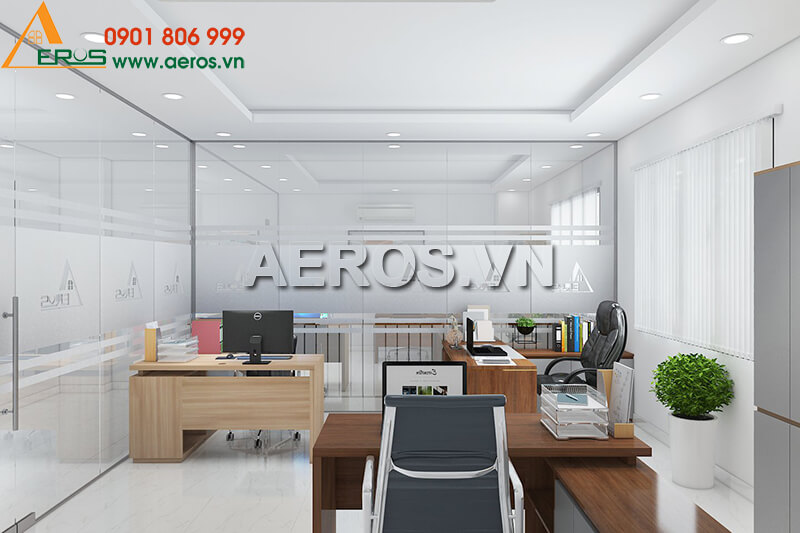 Thiết kế thi công hoàn thiện văn phòng công ty Aeros tại khu CITYLAND Gò Vấp, TPHCM