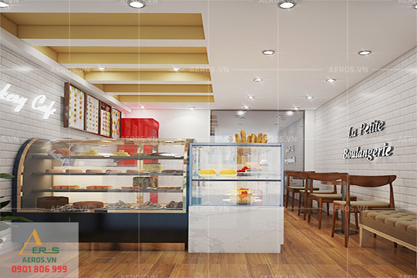 Thiết kế tiệm bánh Em Bakery Cafe tại quận 1 tp.hcm